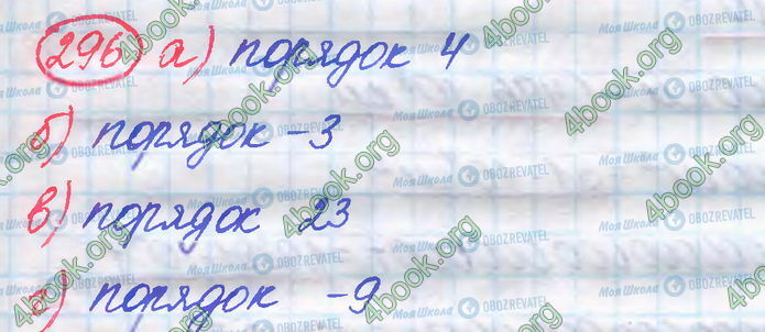 ГДЗ Алгебра 8 класс страница 296